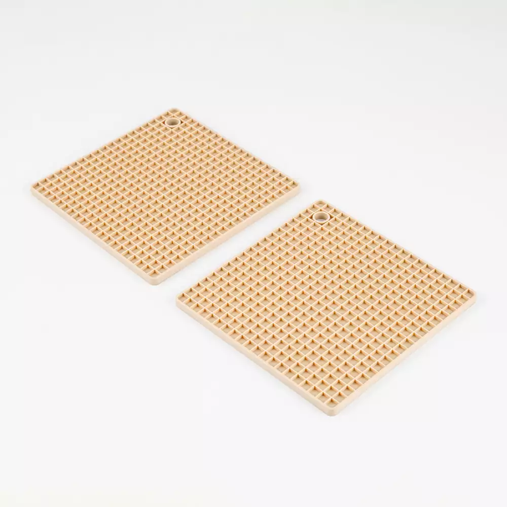 Porta Caliente Expressions Cuadrado 18X18Cm Beige Silicona D611Ka