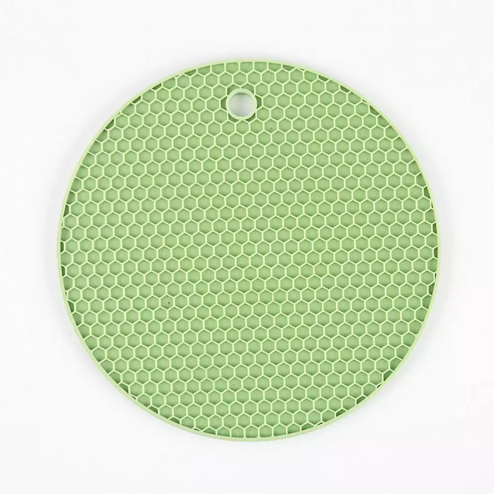 Porta Caliente Expressions Redondo 18X18Cm Verde Silicona B-D611K