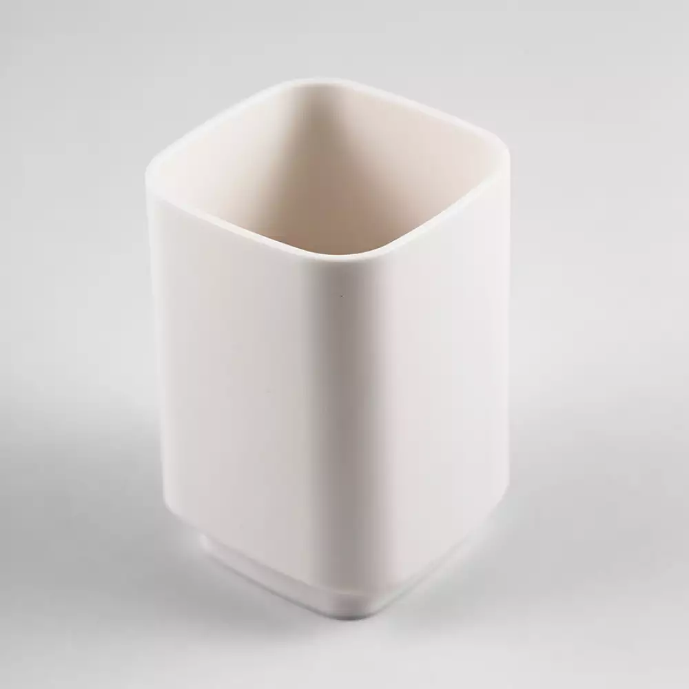 Portacepillo Expressions 6X10X6Cm Blanco Polipropileno Ge11A0001