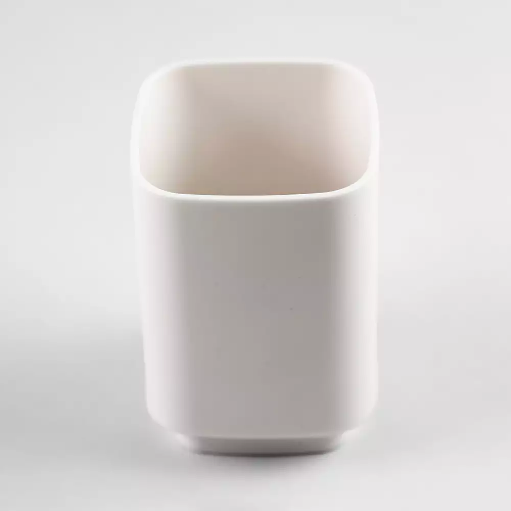 Portacepillo Expressions 6X10X6Cm Blanco Polipropileno Ge11A0001