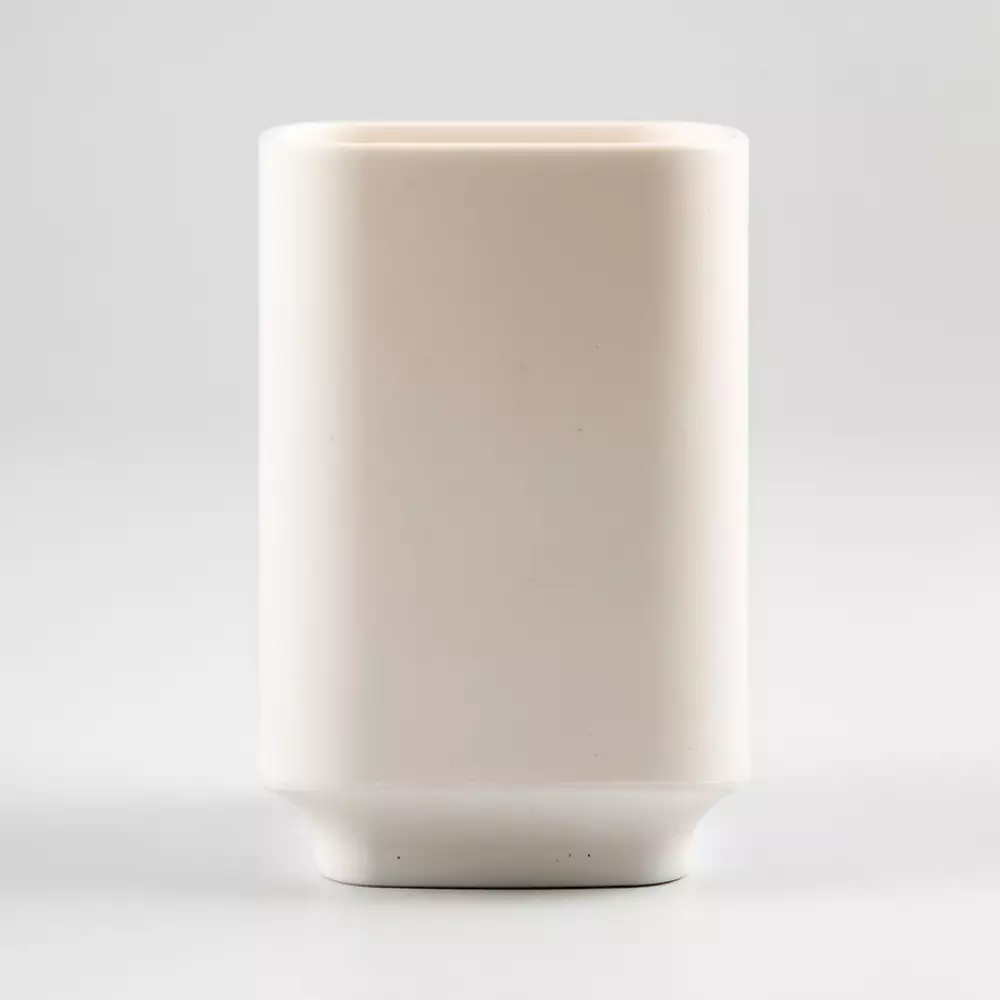 Portacepillo Expressions 6X10X6Cm Blanco Polipropileno Ge11A0001