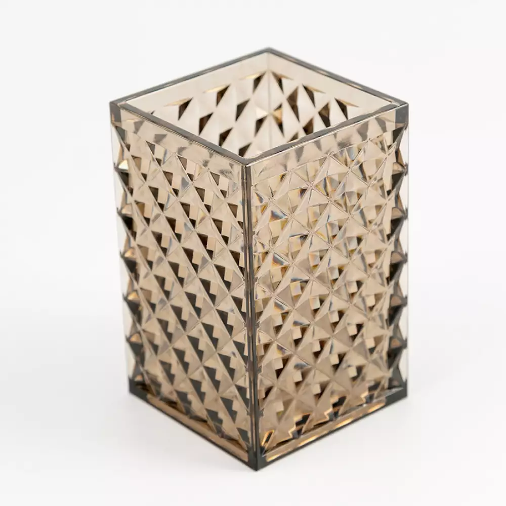 Portacepillo Expressions 6X10X6Cm Cafe Polietileno Ge11A00006C