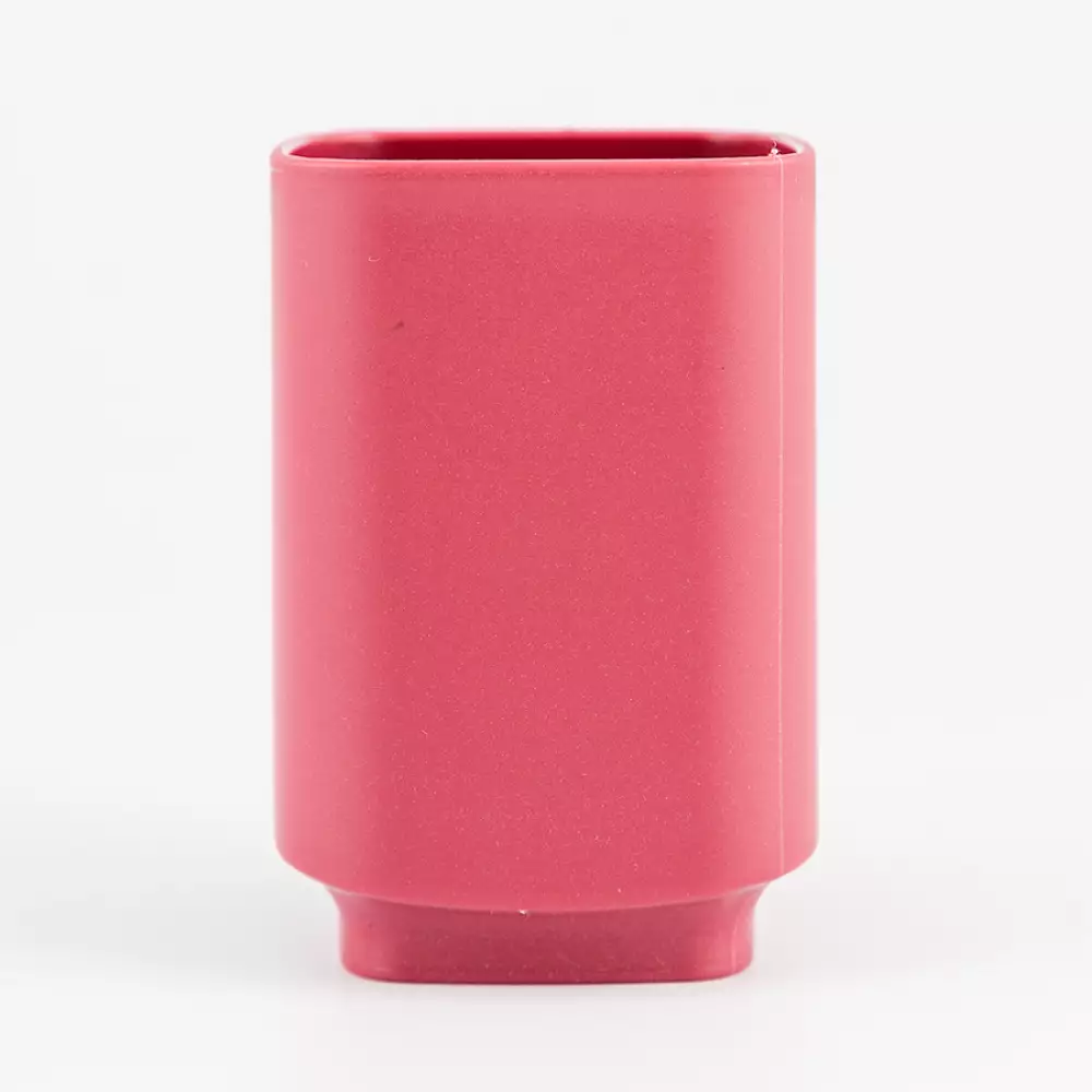 Portacepillo Expressions 6X10X6Cm Vinotinto Polipropileno Ge11A0