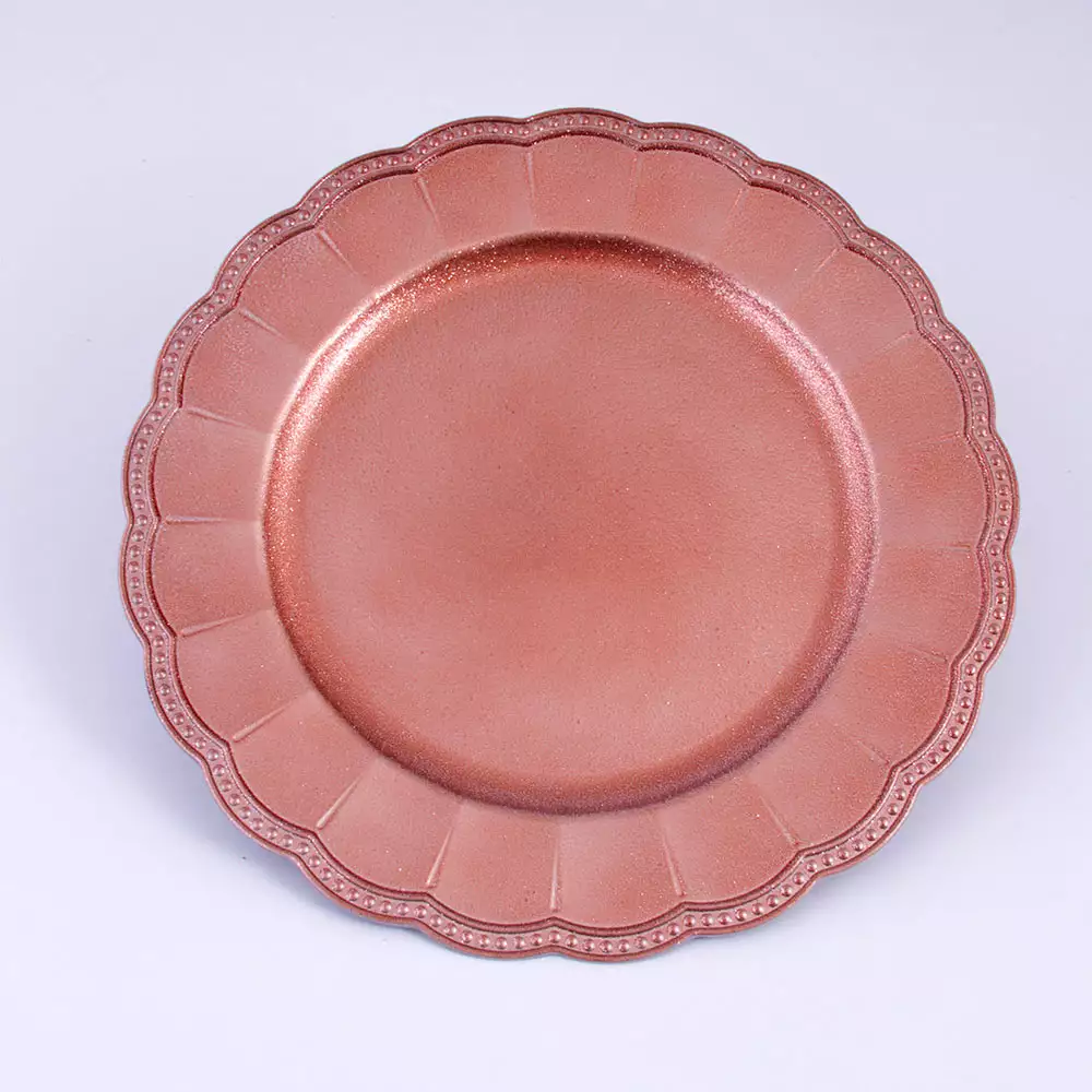 Portaplato Miro Christmas 33 Cm Champagne Polipropileno 831-P