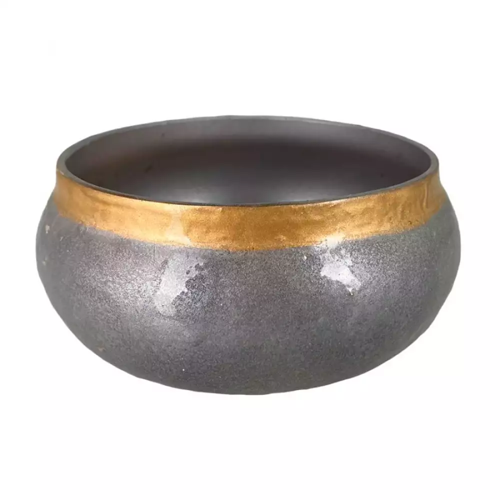 Portavela concepts essential 35x45cm plateado vidrio