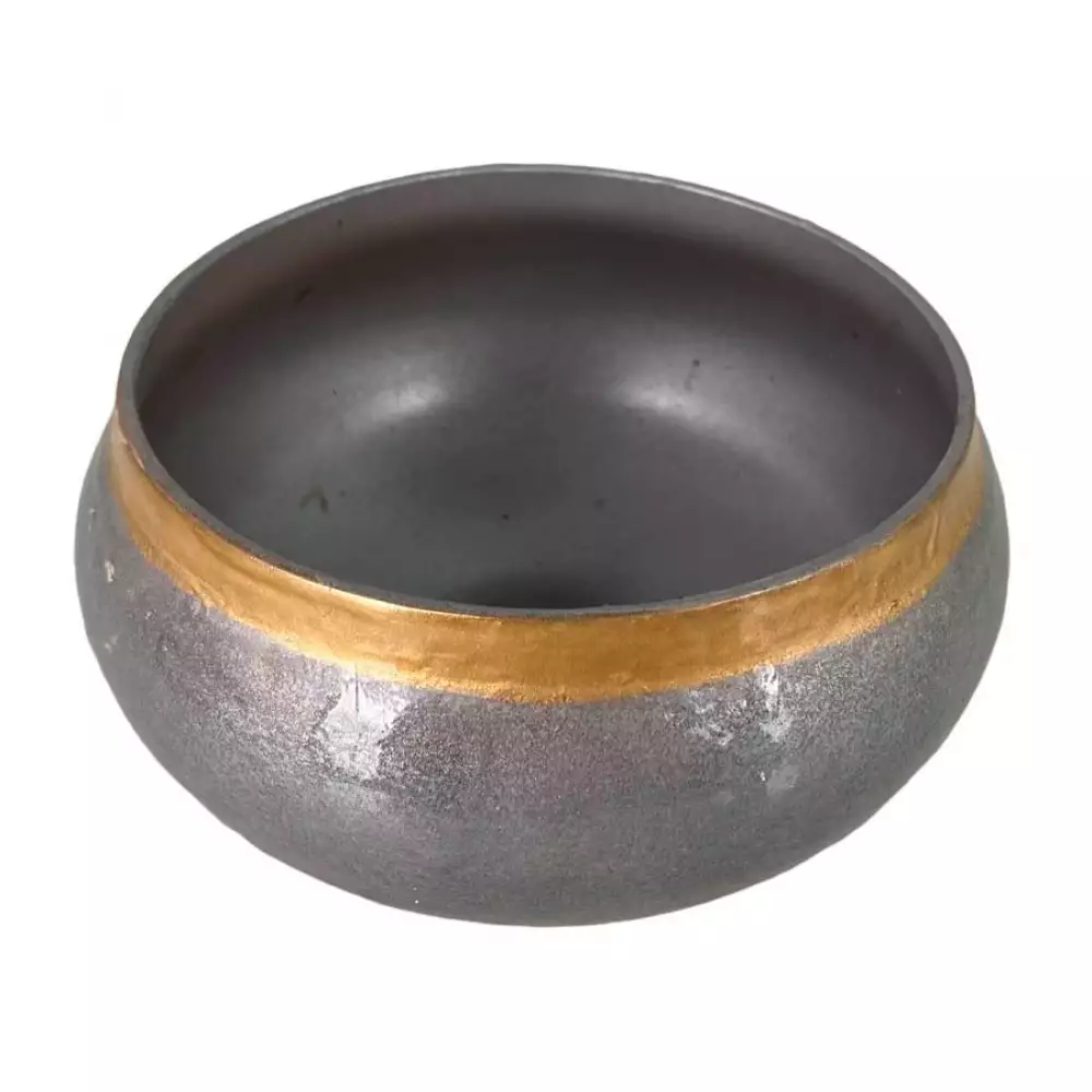 Portavela concepts essential 35x45cm plateado vidrio