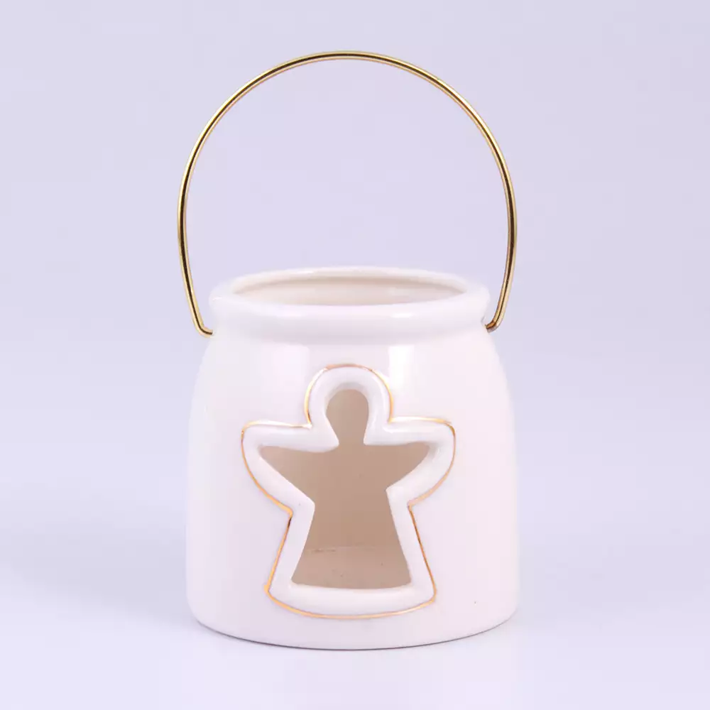 Portavela Miro Christmas 1X8Cm Blanco Porcelana 831-P002-2535