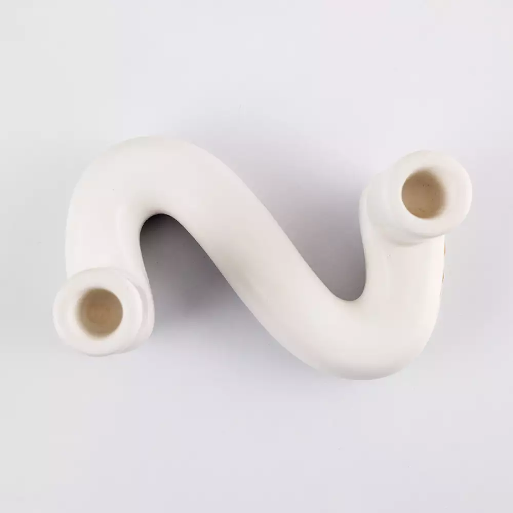 Portavelas concepts eclectic 10x10cm blanco ceramica 567-49310