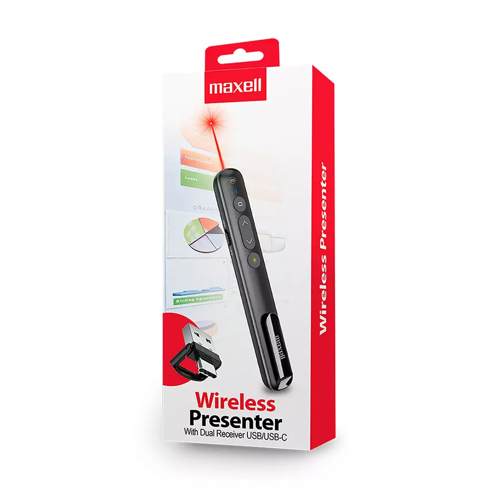 Presentador Laser Maxell Dual Dongle Usbc 348599