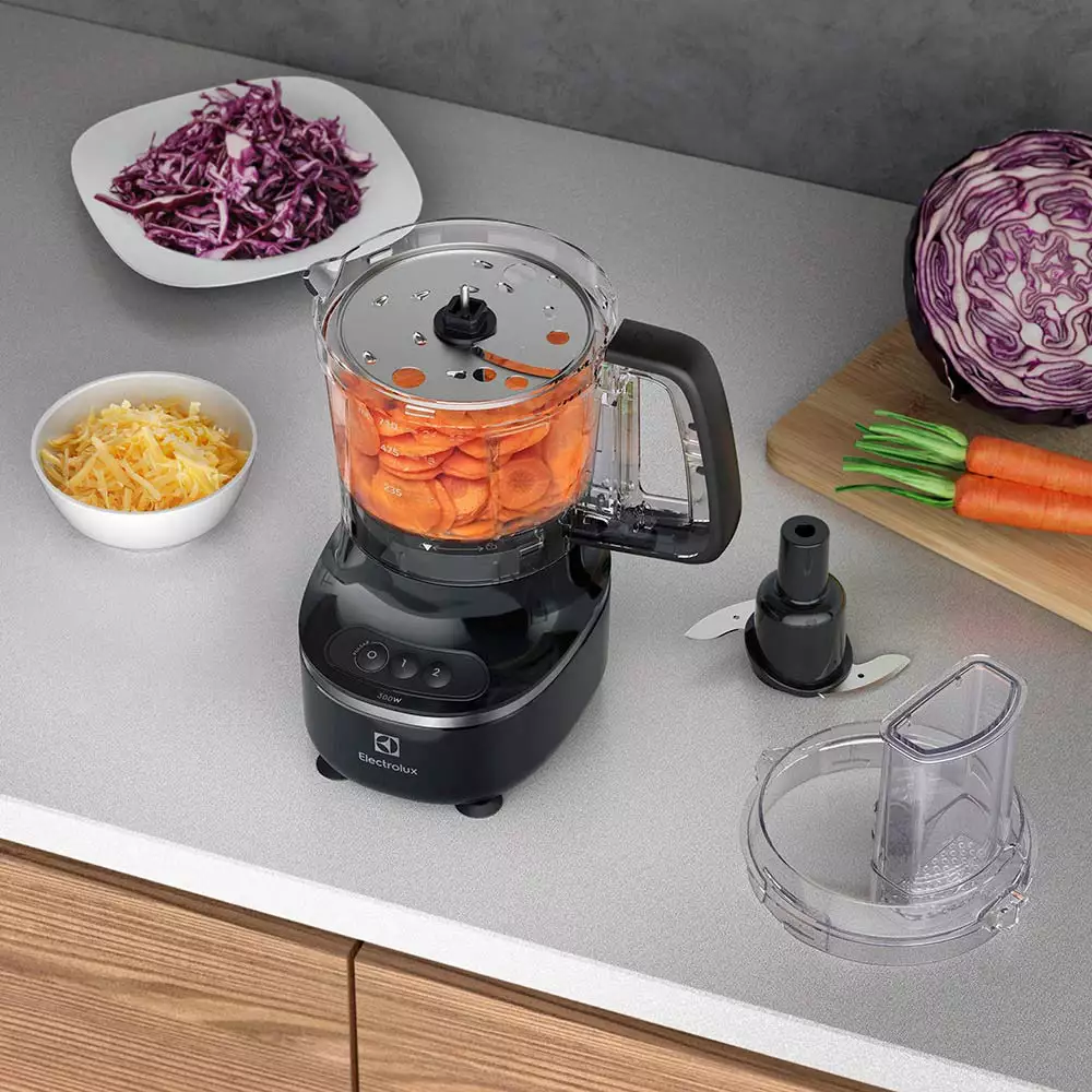 Procesador Alimentos Electrolux Negro 1 Lt 300 W Plastico Ef