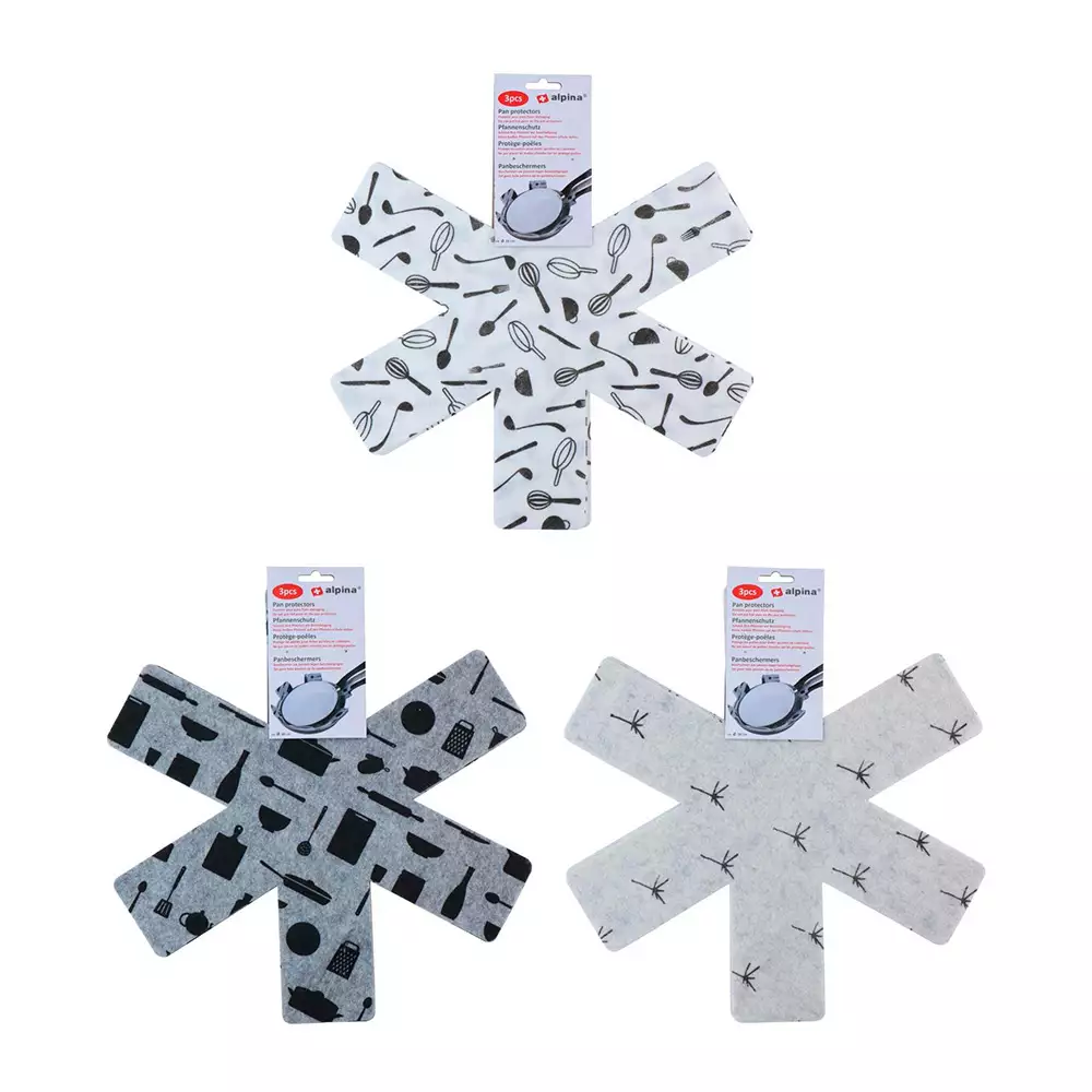 Protector Sarten Alpina 38 Cm Multicolor 3 Ud Algodon 871125