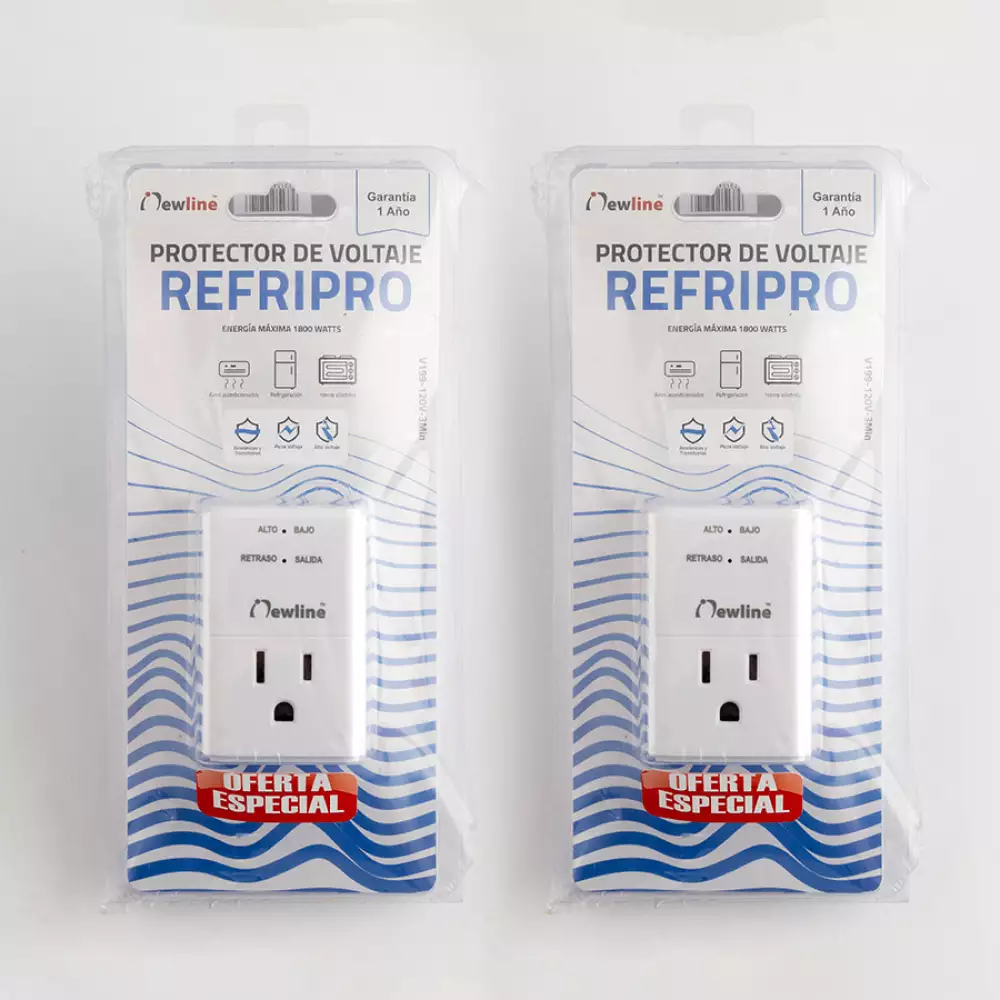 Protector Volaje Newline 15A X 2Unds 1800 W Refripro120Of