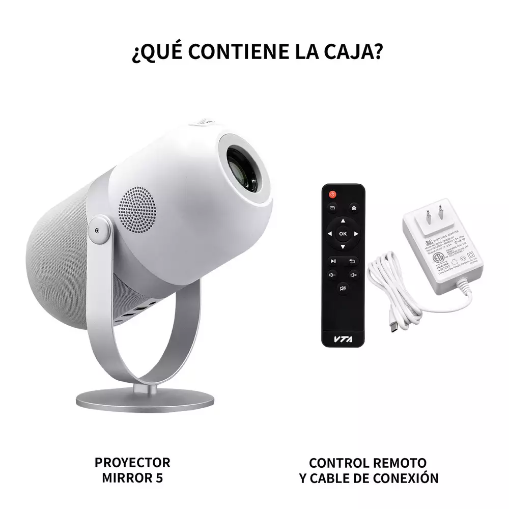 Proyector Mirror Screen De 1800 Lumens Proyección Hasta 180"