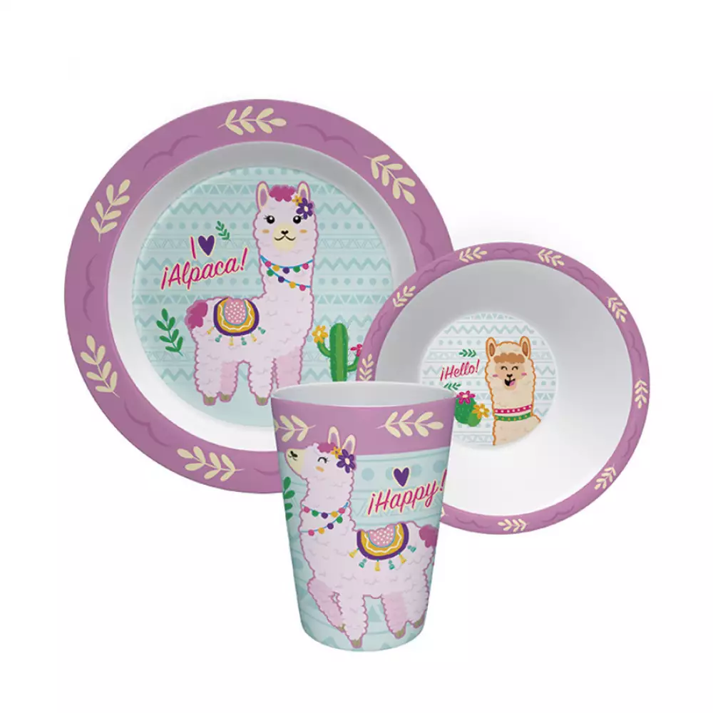 Puesto De Desayuno Ronda 3Pz Alpaca En Melamina