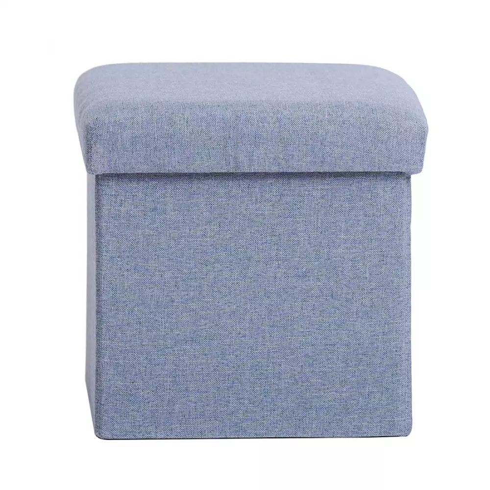 Puff Expressions 30X30X30Cm Azul Tela Ge10E00083