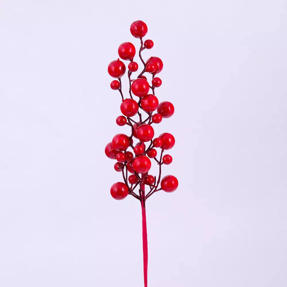 Rama Miro Christmas Bayas 48Cm Rojo Espuma 831-Mx2467-2563