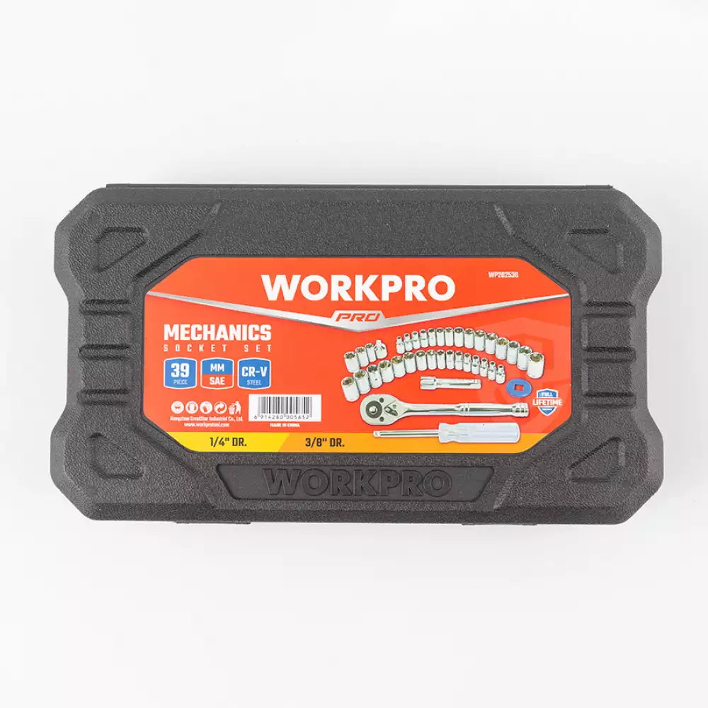 Ratchet Workpro Juego 39 Pz 1/4 Wp202536