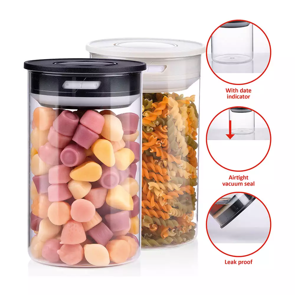 Recipiente Alpina Transparente 1000 Ml Vidrio 871125224194