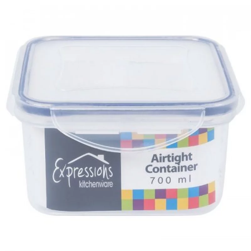 Recipiente Expressions Cuadrado Transparente .7 Lt Mb06-4