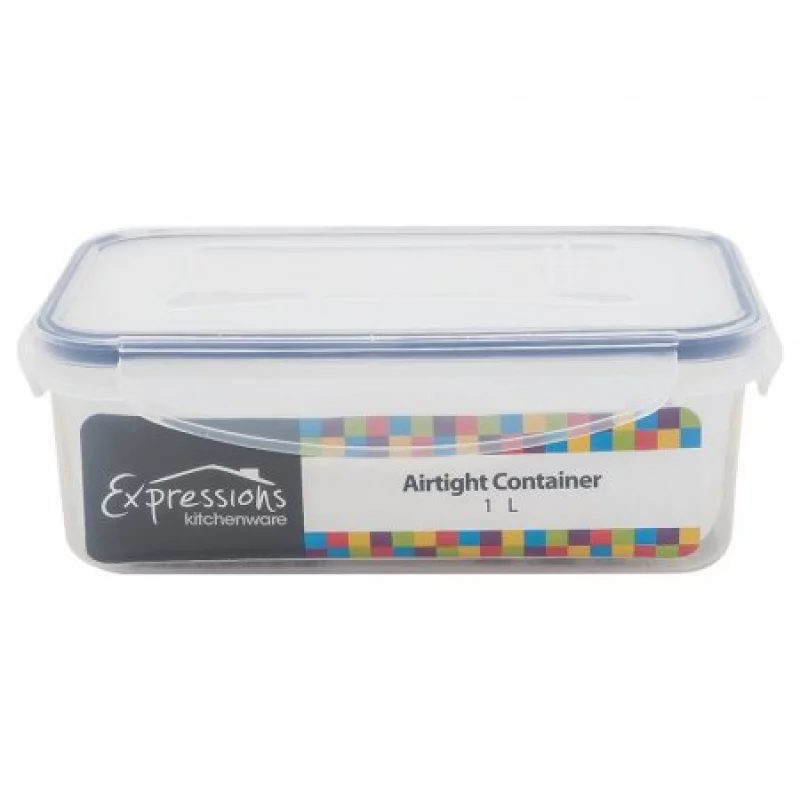 Recipiente Expressions Rectangular Transparente 1 Lt Mb04-3