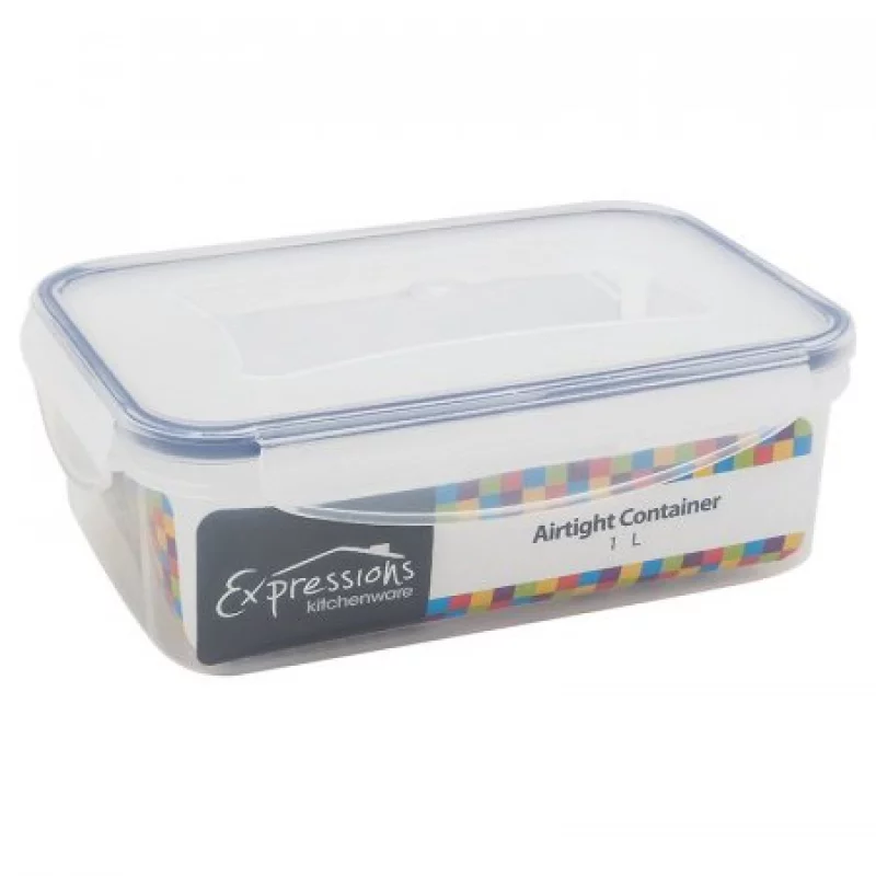 Recipiente Expressions Rectangular Transparente 1 Lt Mb04-3