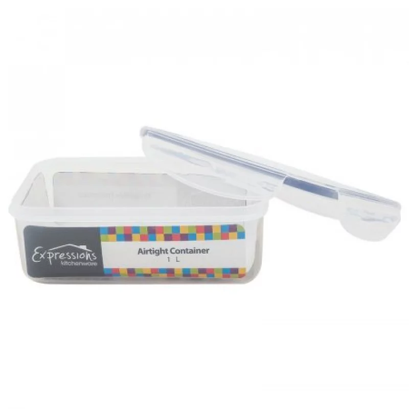 Recipiente Expressions Rectangular Transparente 1 Lt Mb04-3