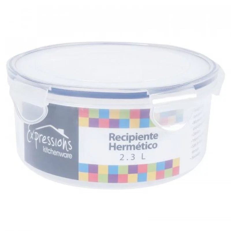 Recipiente Expressions Redondo Transparente 2.3 Lt Mb07-2
