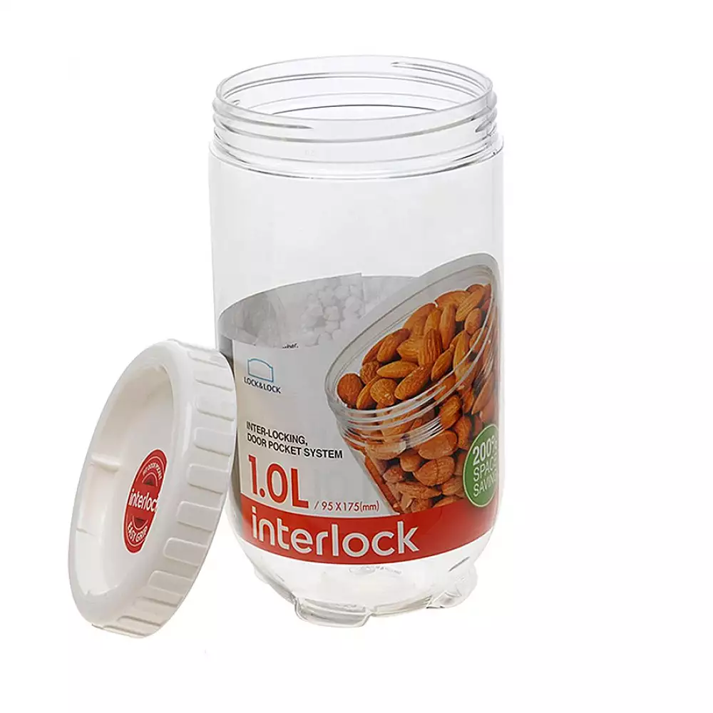 Recipiente Locklock 1 Lt Circular Hermetico Alto 4-1027116