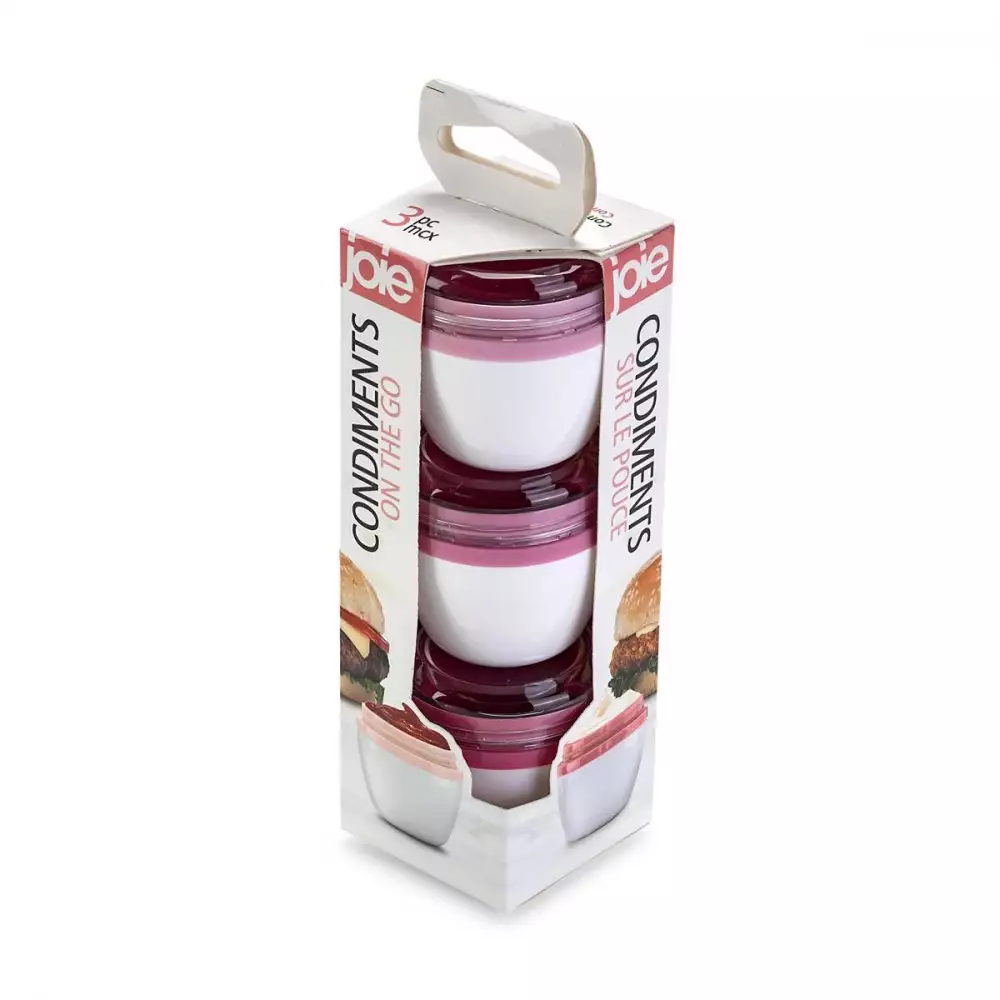 Recipientes Joie Set 3 Pz Rosa 485 Ml Abs 60918