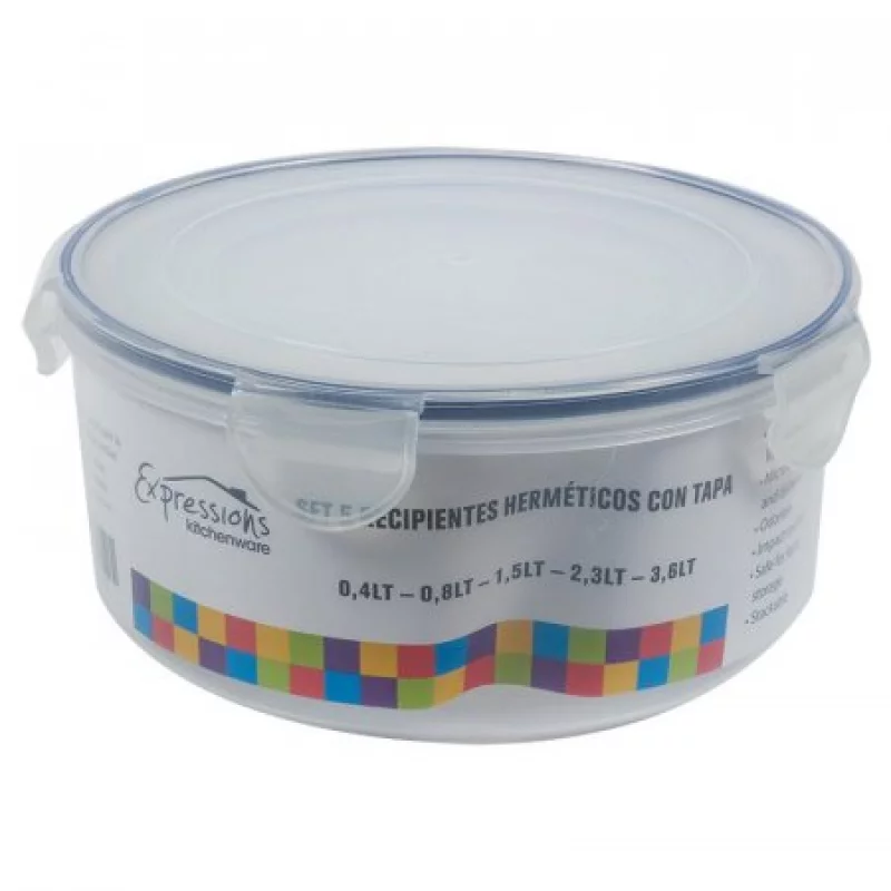 Recipientes Red Expressions 5 Ud Transparente Plastico Mb07