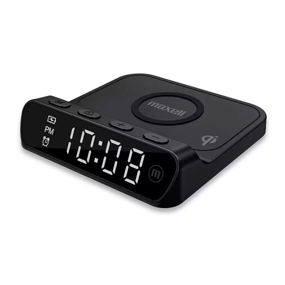 Reloj Despertador Maxell Con Carga Teléfono 348623