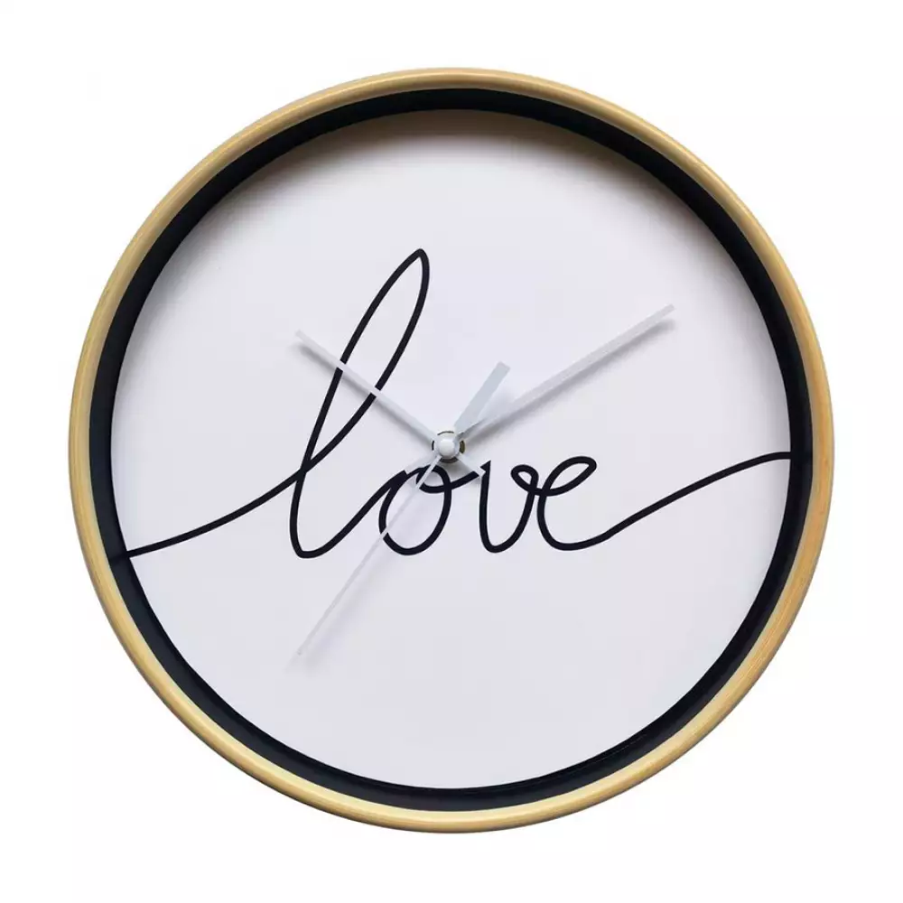 Reloj pared concepts boho 30x30cm blanco 75% plastico 1% vidrio