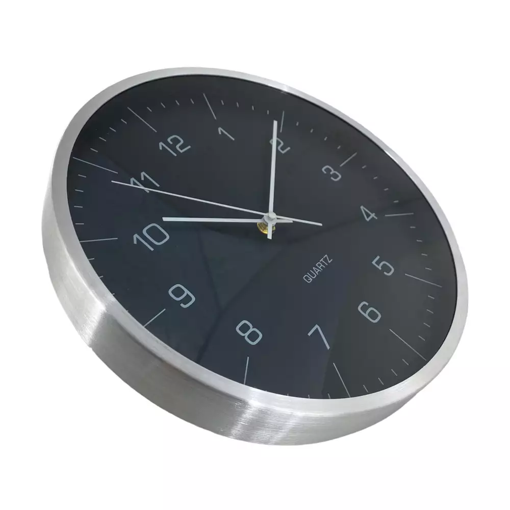 Reloj Pared Concepts Monocromia 30 Cm Negro Plastico 423-16118