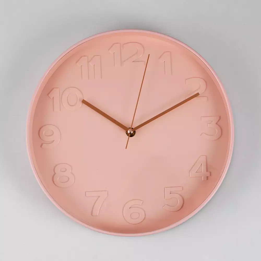 Reloj pared concepts Rose Blush 30,5cm gris plastico 423-210821