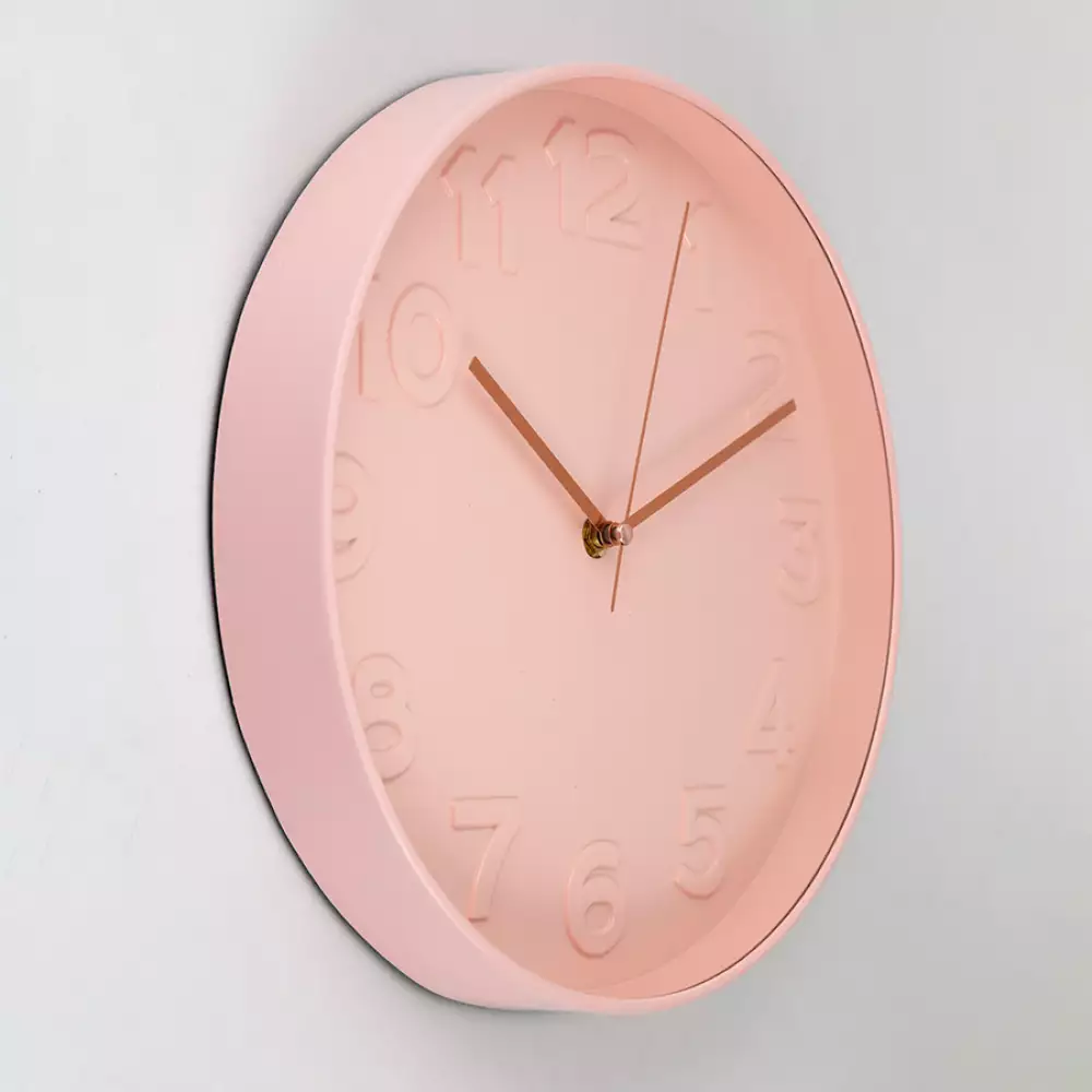 Reloj pared concepts Rose Blush 30,5cm gris plastico 423-210821