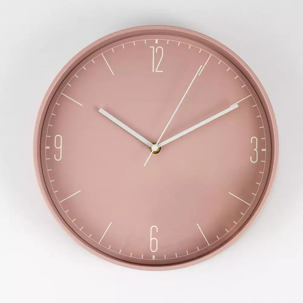Reloj pared concepts Rose Blush 30cm rosa plastico 423-210815