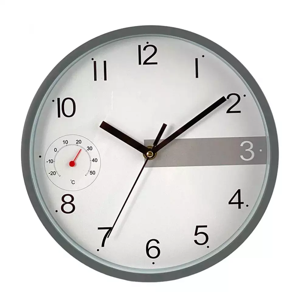 Reloj Pared Concepts Sweet Mocca 24.6 Cm Gris Plastico 423-280