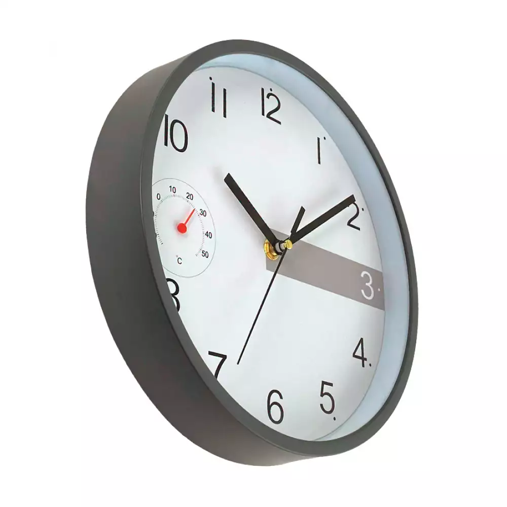 Reloj Pared Concepts Sweet Mocca 24.6 Cm Gris Plastico 423-280