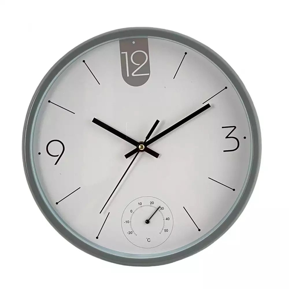 Reloj Pared Concepts Sweet Mocca 30.5 Cm Gris Plastico 423-280 1