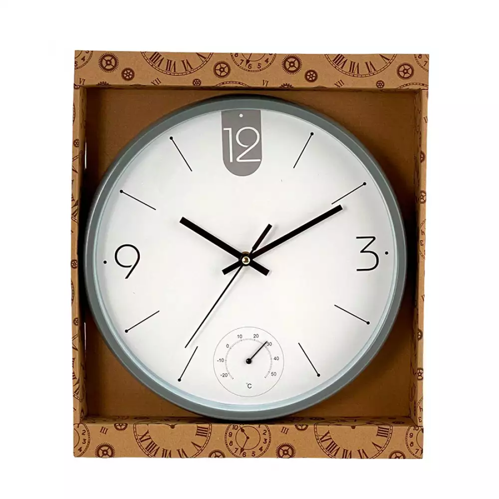 Reloj Pared Concepts Sweet Mocca 30.5 Cm Gris Plastico 423-280 1