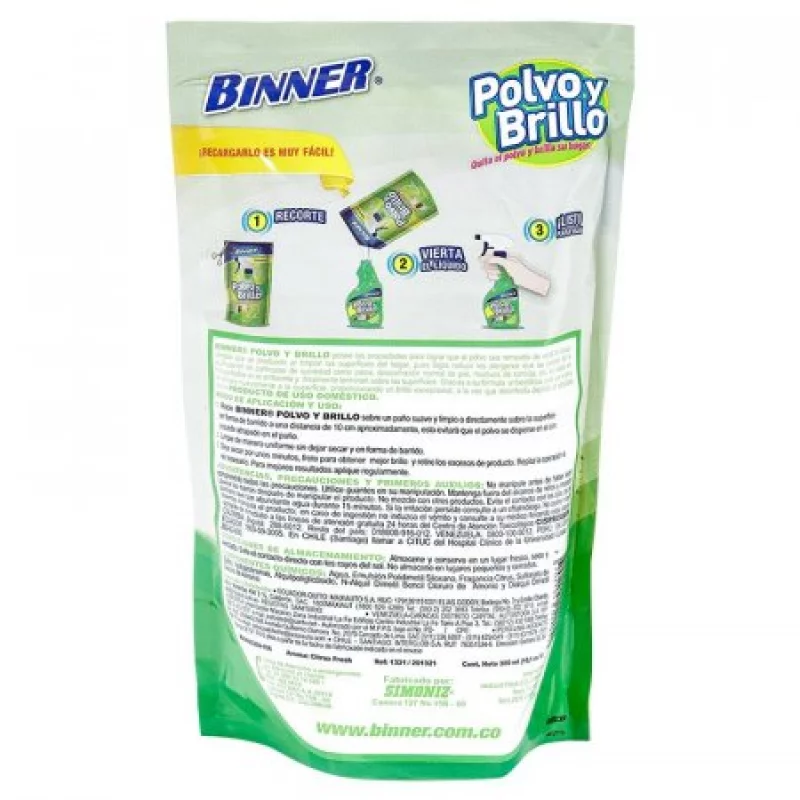 Removedor Polvo Binner Doy Pack 300 Ml