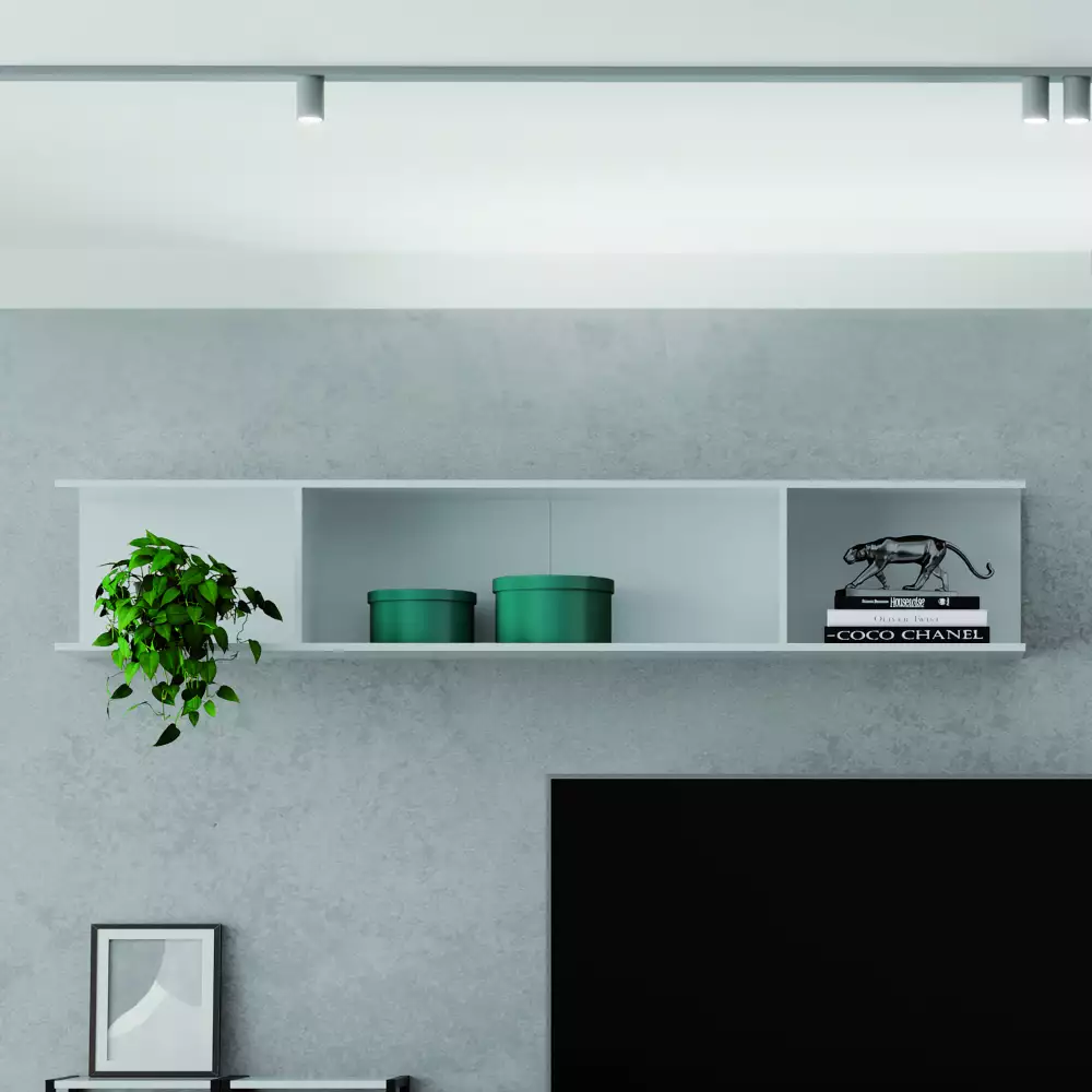 Repisa Bertolini 78X27X22Cm Blanco Mdp 123413200