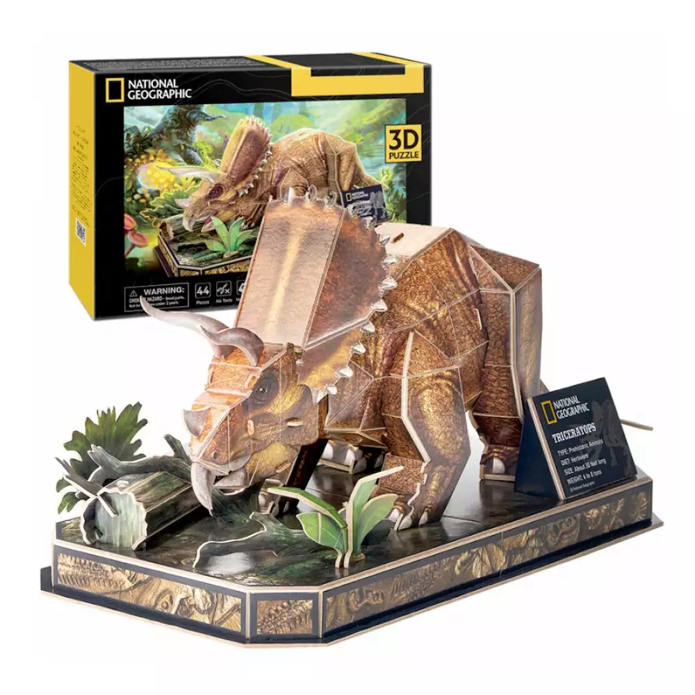 Rompecabezas Cubic Fun Triceraptos 3D