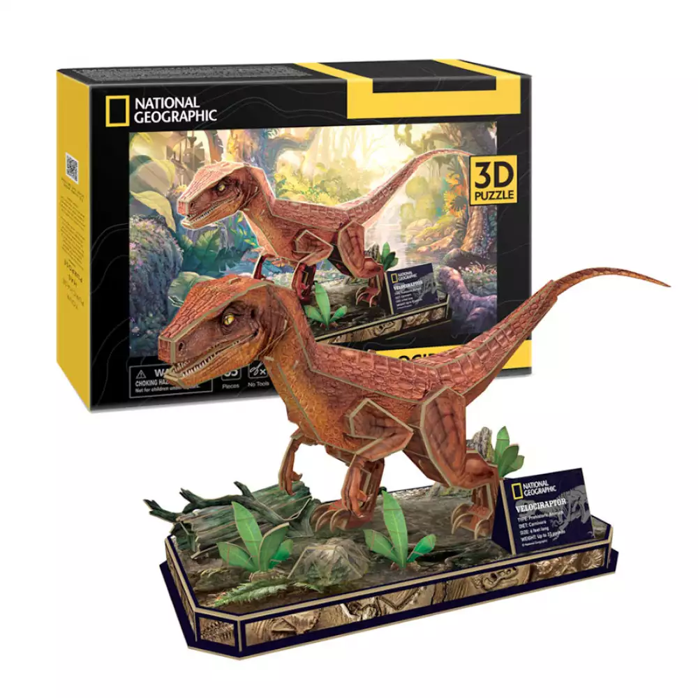 Rompecabezas Cubic Fun Velocisaurus 3D