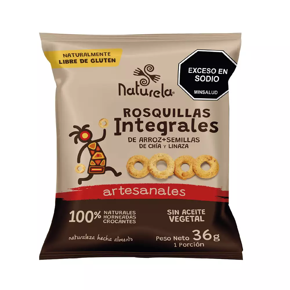 Rosquillas Arroz Naturela Integrales 36 Gr Pt273