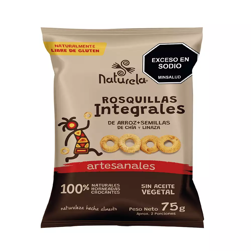 Rosquillas Arroz Naturela Integrales 75 Gr Pt105