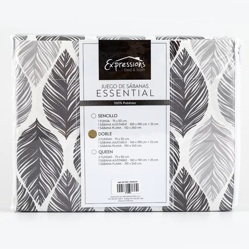 Sabanas Expressions Sencillo Feather Microfibra Essential Taupe