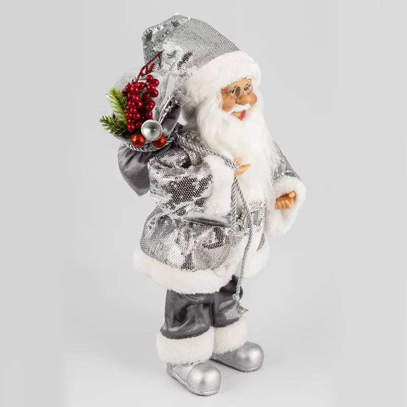 Santa de pie 40cm plata ys-21014 c