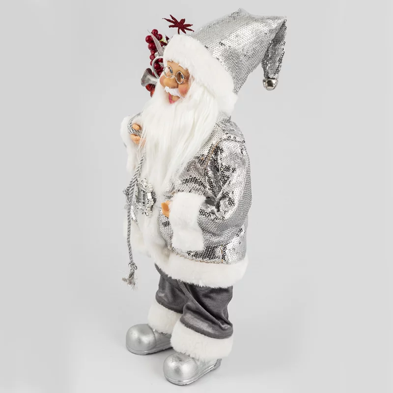 Santa de pie 40cm plata ys-21014 c