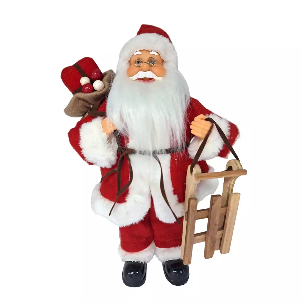 Santa De Pie Expressions 20X30Cm Rojo Poliester Gs02A02164